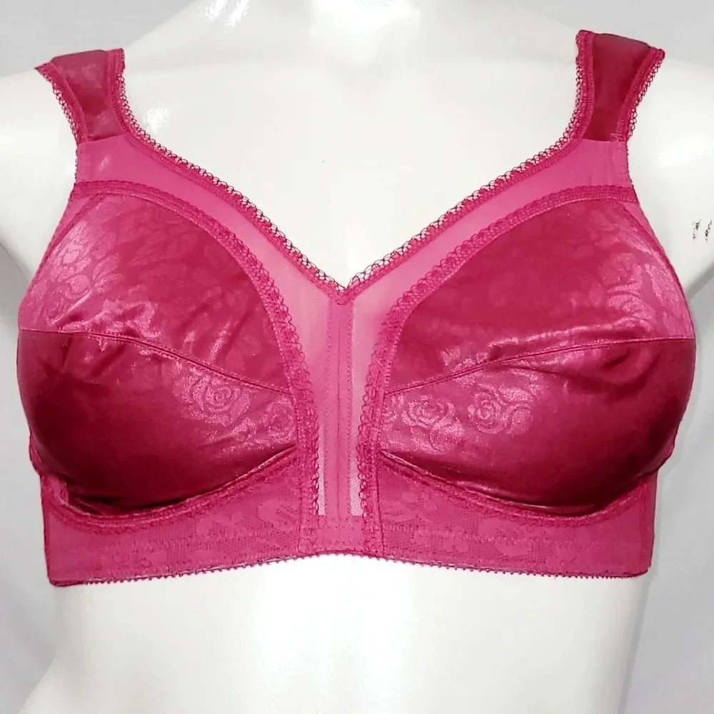 38C Playtex 4693 18 Hour Comfort Strap Bra Berry NWOT - Picture 2 of 4